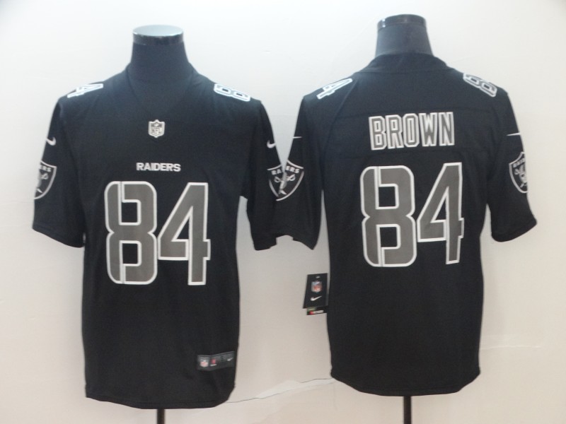 Men's Las Vegas Raiders Antonio Brown #84 Black Authentic Jersey
